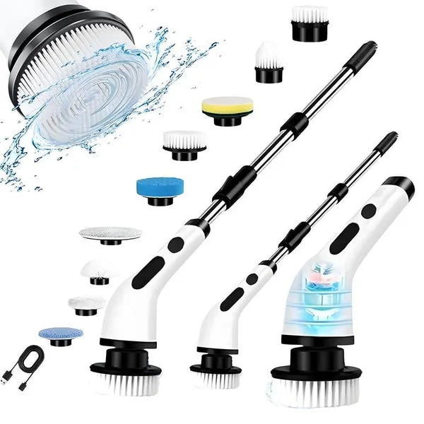 9-in-1  Electric Spin Scrubber | Cordless with Extendable Handle